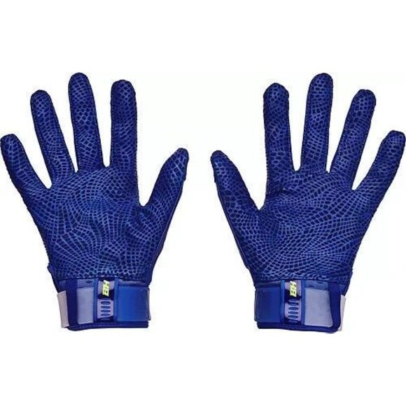 Mens UA Under Armour Bryce Harper Pro Batting Gloves Blue Baseball 1365465  Sz S - Picture 2 of 6